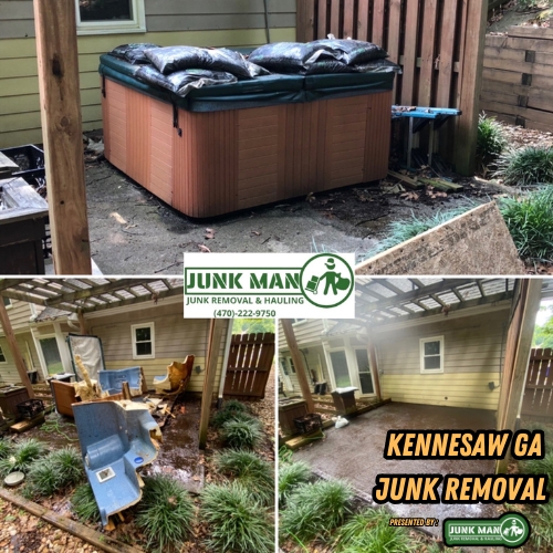 Kennesaw GA Junk Removal Hot Tub Removal